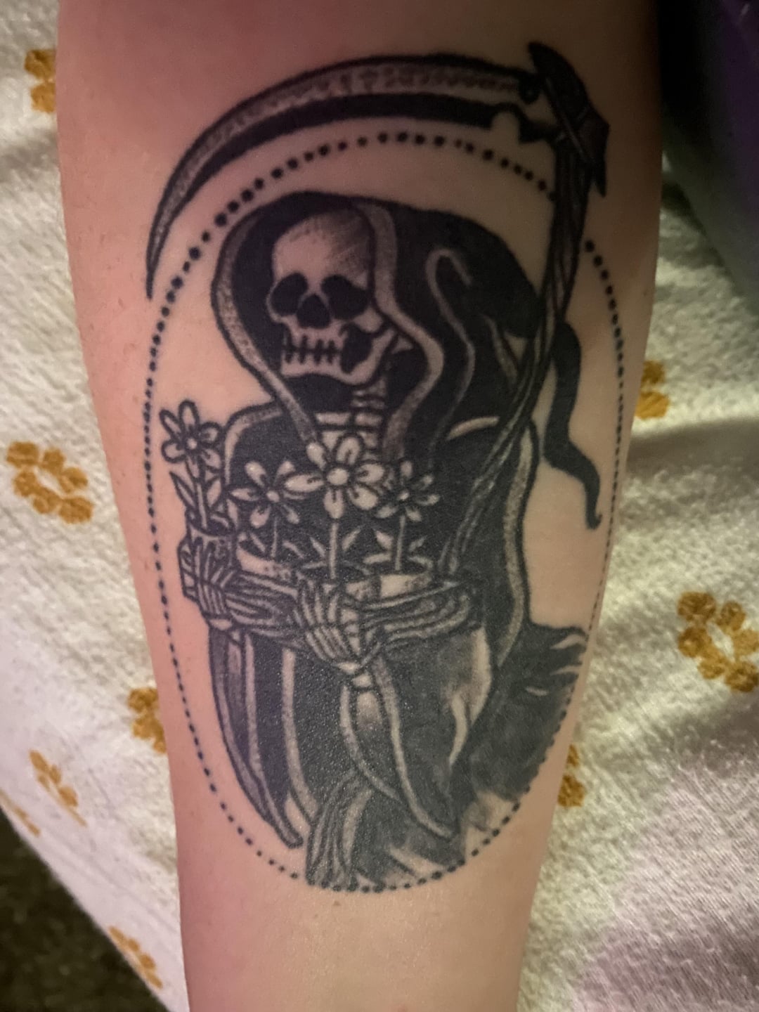 Omaha Nebraska Done At Ink Link By Liz Grim Reaper Tattoo My