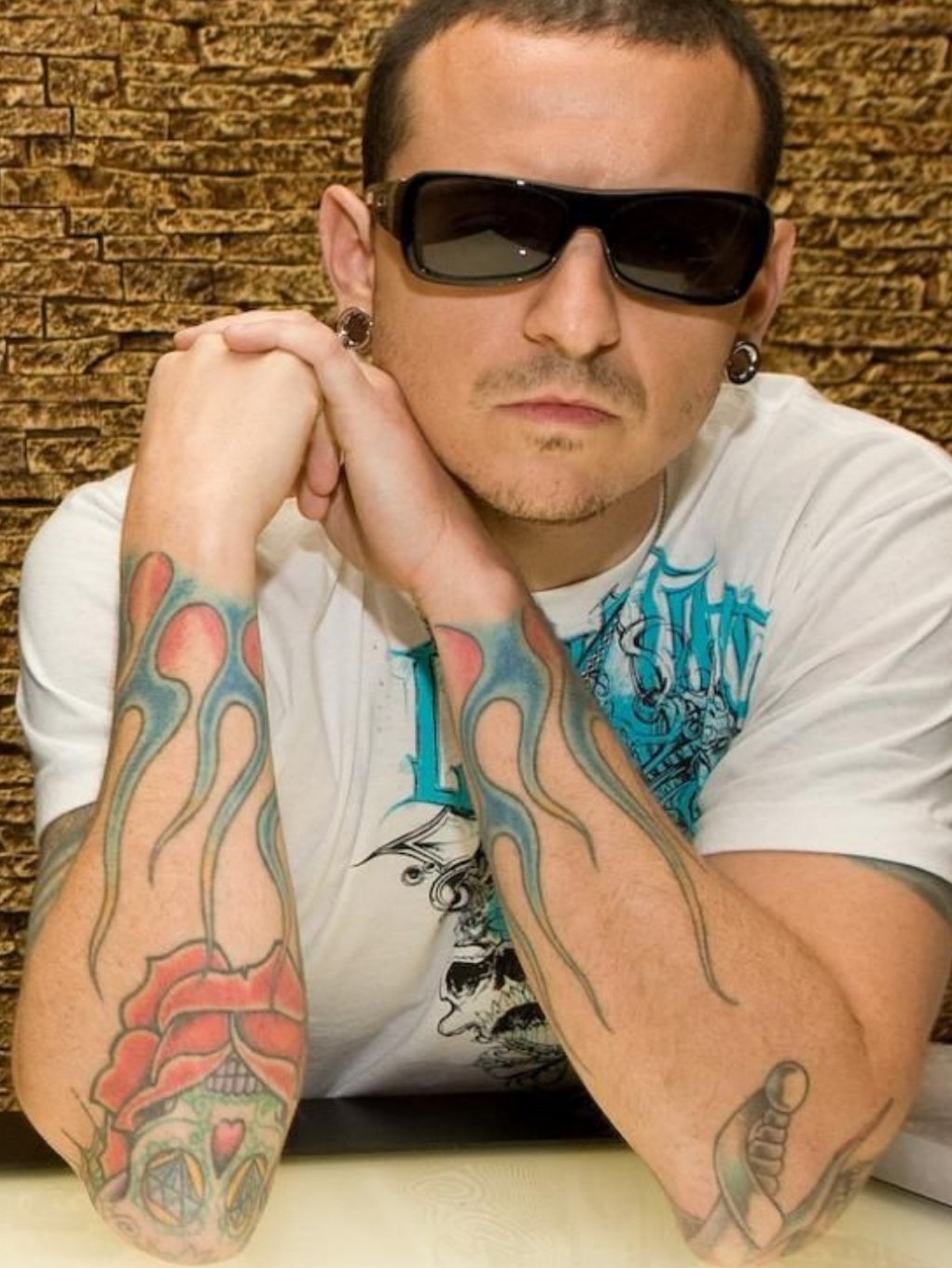 On Flame Tattoos Chester Bennington And Chester