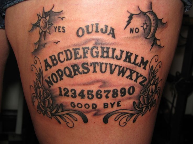 Ouija Board Tattoo Etsy