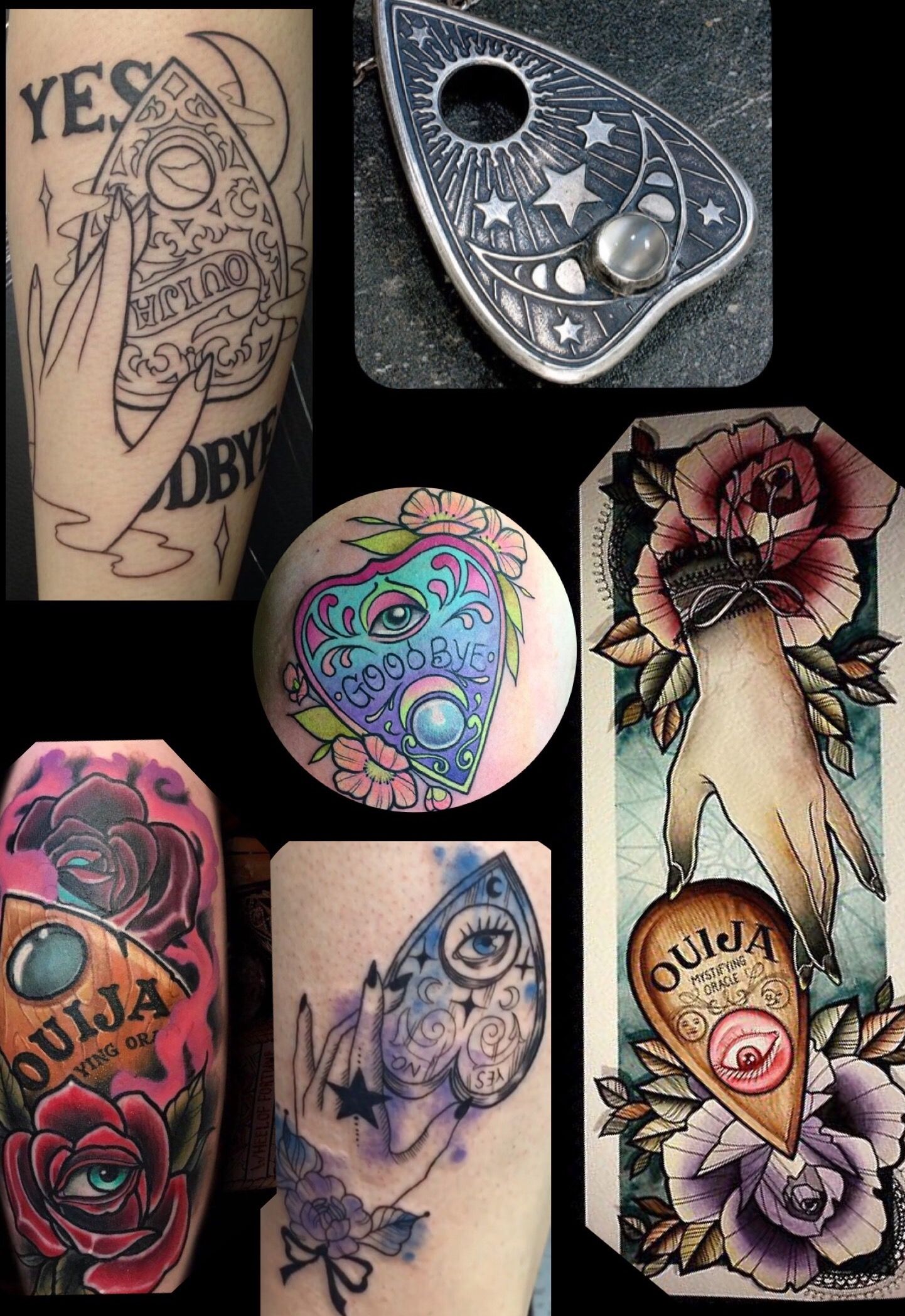 Ouija Planchette Tatt Ideas Tatouage