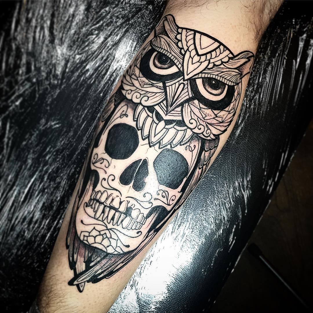 Owl Skull Tattoo Best Tattoo Ideas Gallery