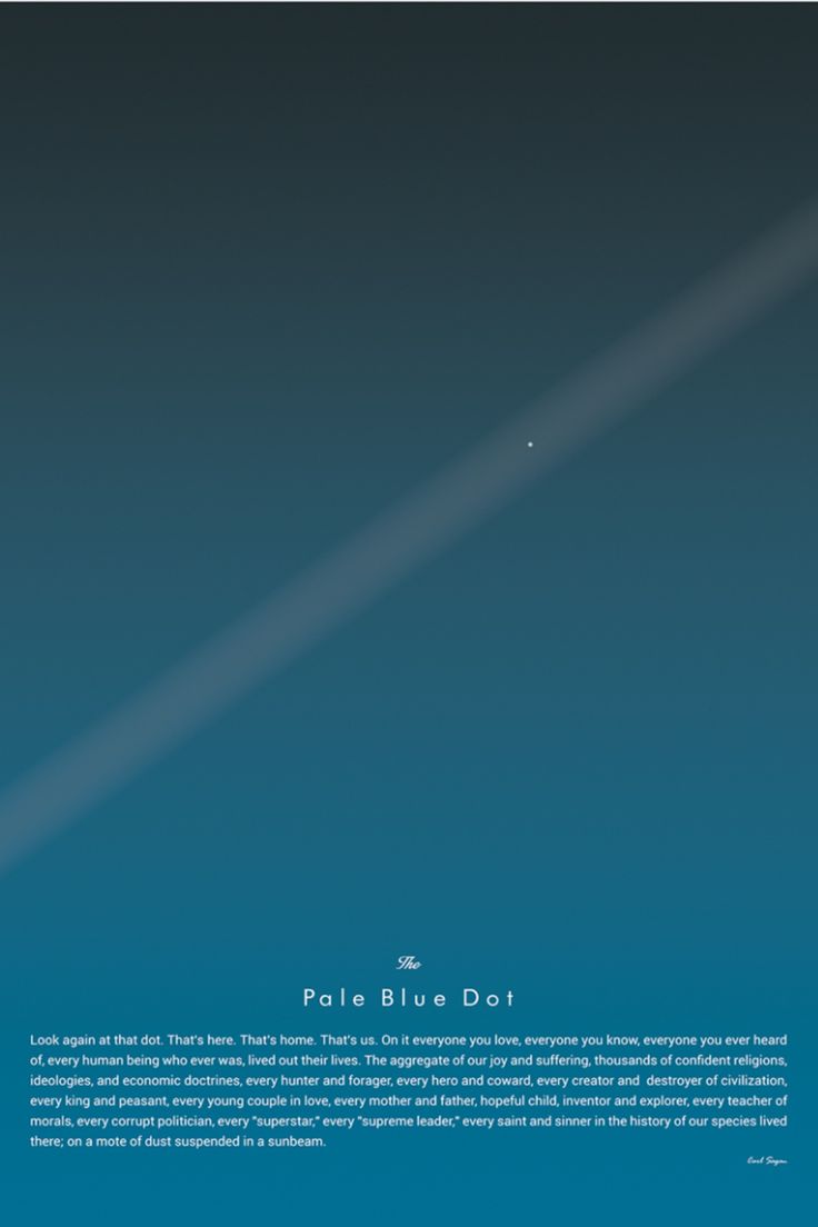 Pale Blue Dot Poster