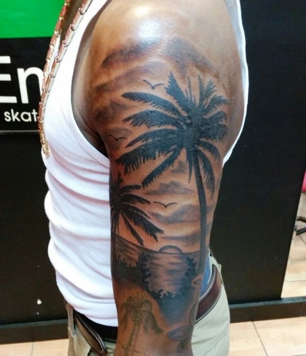 Palm Tree Tattoo Sleeve Small Tattoo Designs