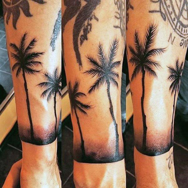 Palm Tree Tattoo Ideas for Stylish Men