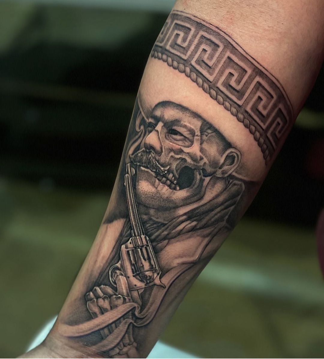 Pancho Villa I Am Latina Proud Mexican Tattoo Tattoos Gangster