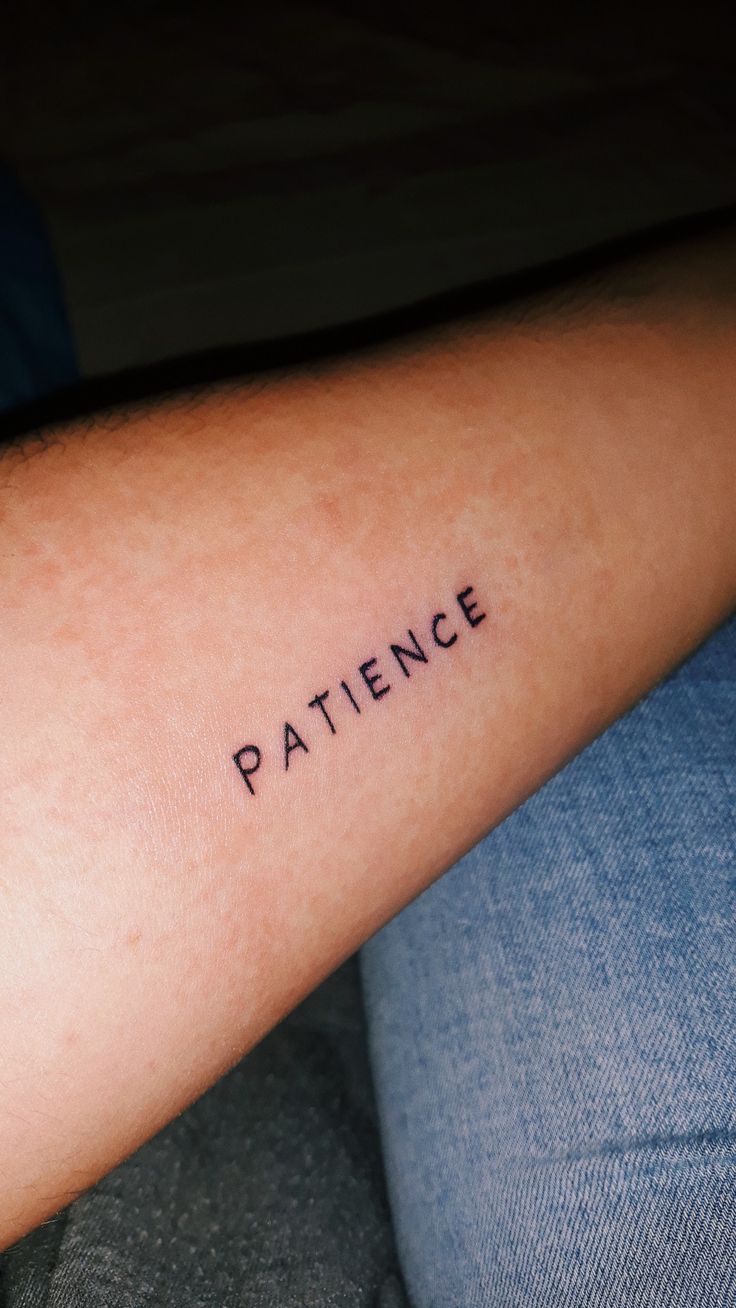 Patience Tattoo Symbols Of Strength Tattoos Patience Tattoo