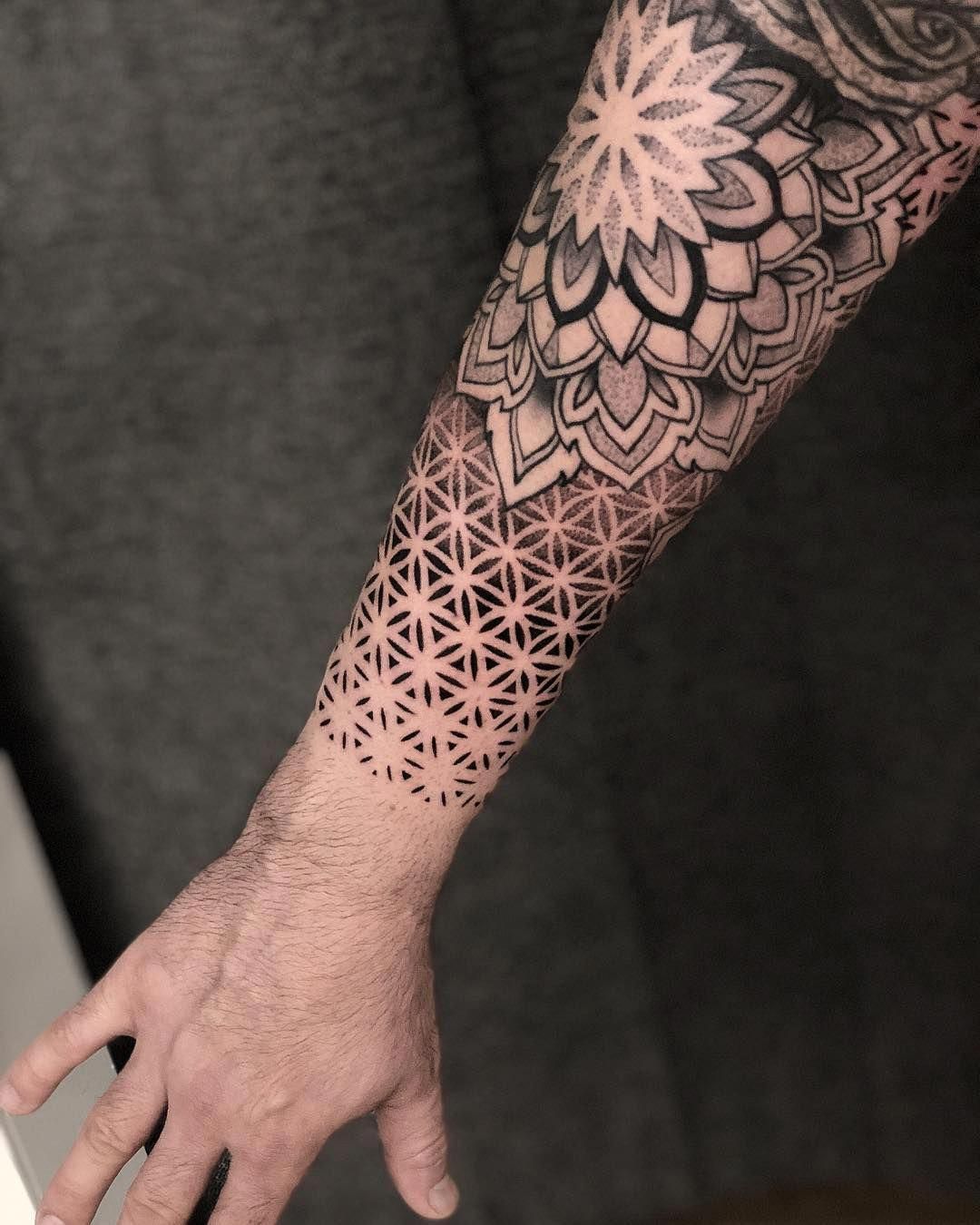 Pattern Mandala Tattoo Men Geometric Mandala Tattoo Geometric Tattoo