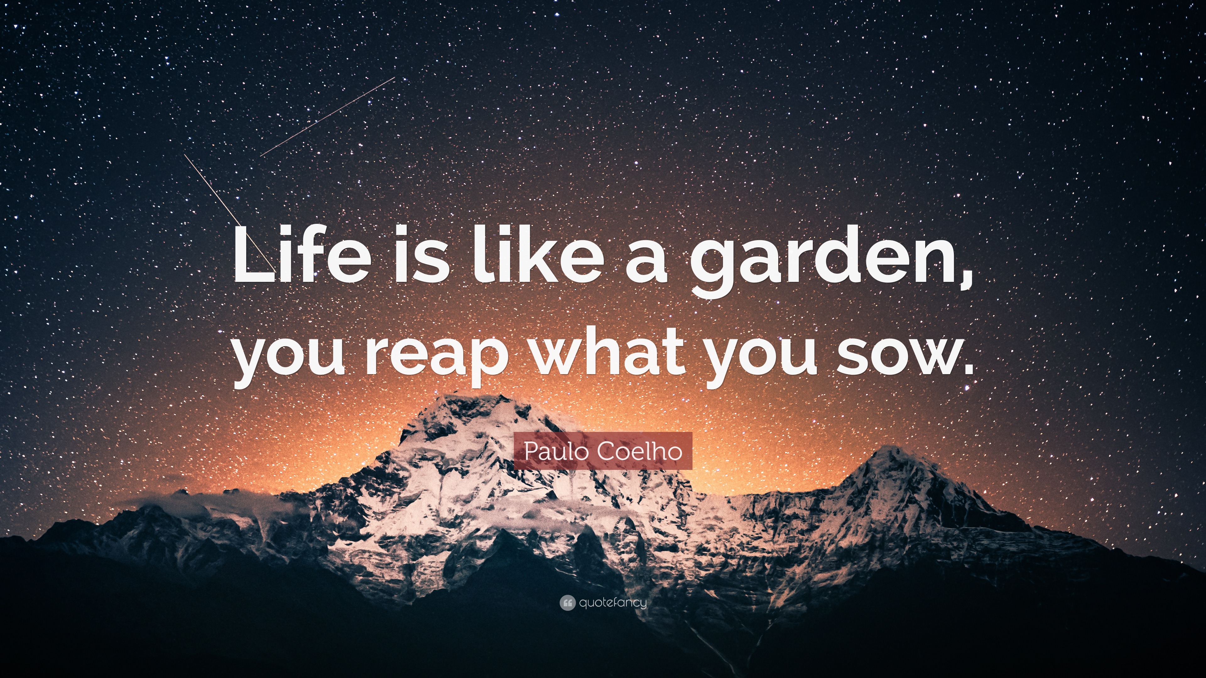 Paulo Coelho Quote Life Is Like A Garden You Reap What You Sow 7