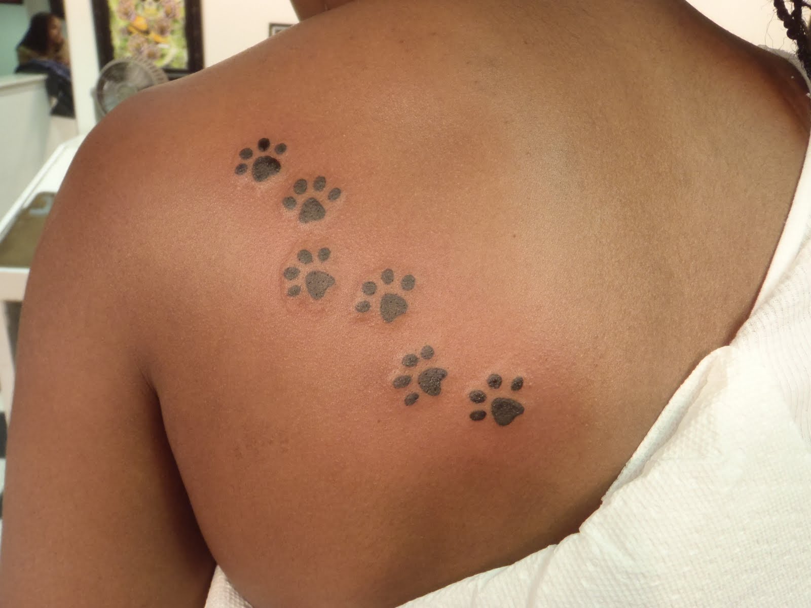 Paw Prints Temporary Tattoo Etsy