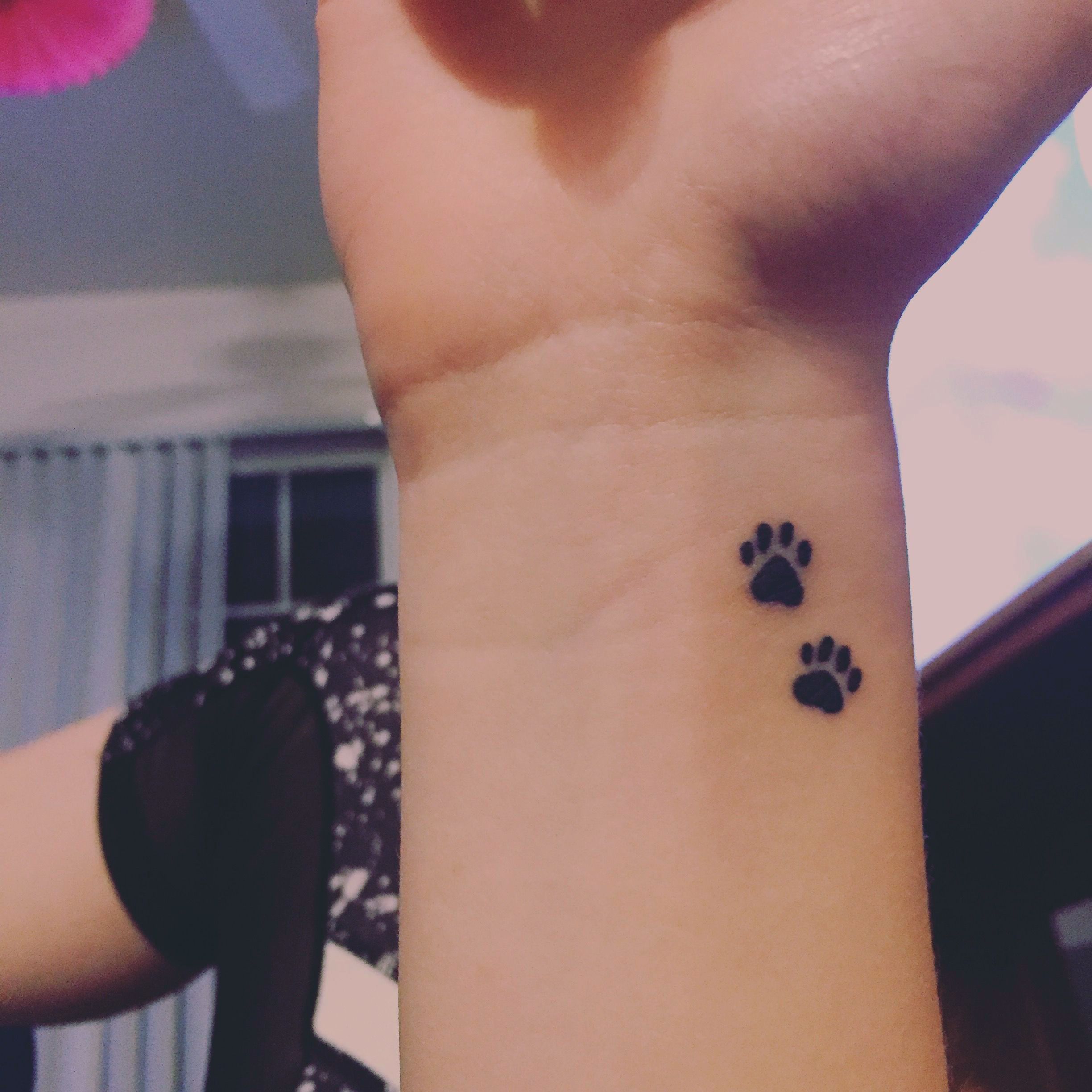 Paws In Heart Tattoo Print Tattoos Cool Tattoos Pawprint Tattoo