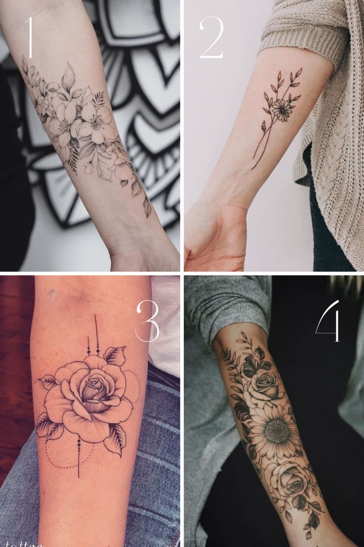 Perfect Flower Forearm Tattoo Ideas For Women Tattoo Glee