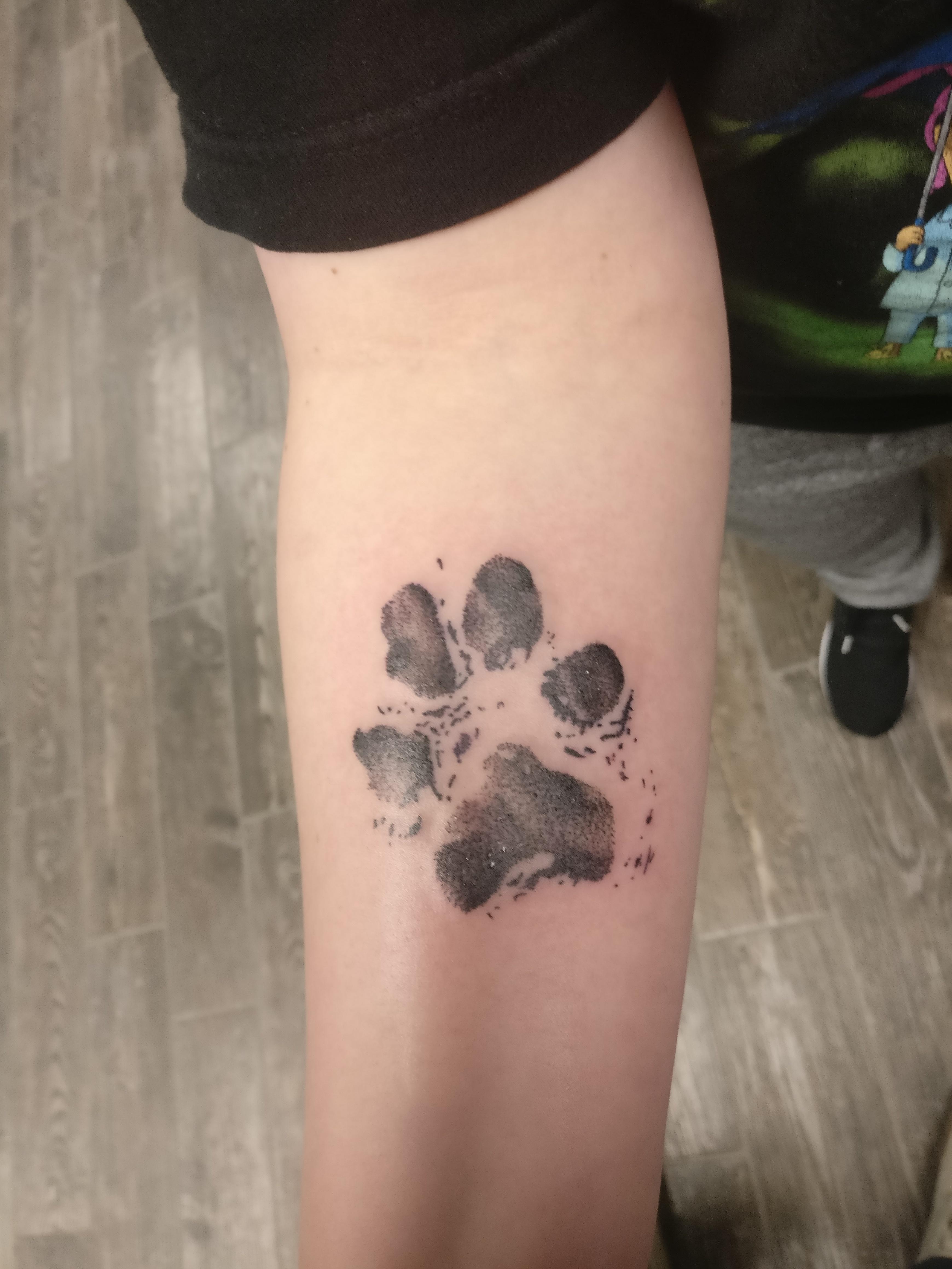 Pet Paw Prints By Chris At Front Street Tattoo In Red Bank Nj R Tattoos