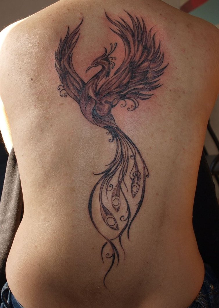 Phoenix Tattoo Back