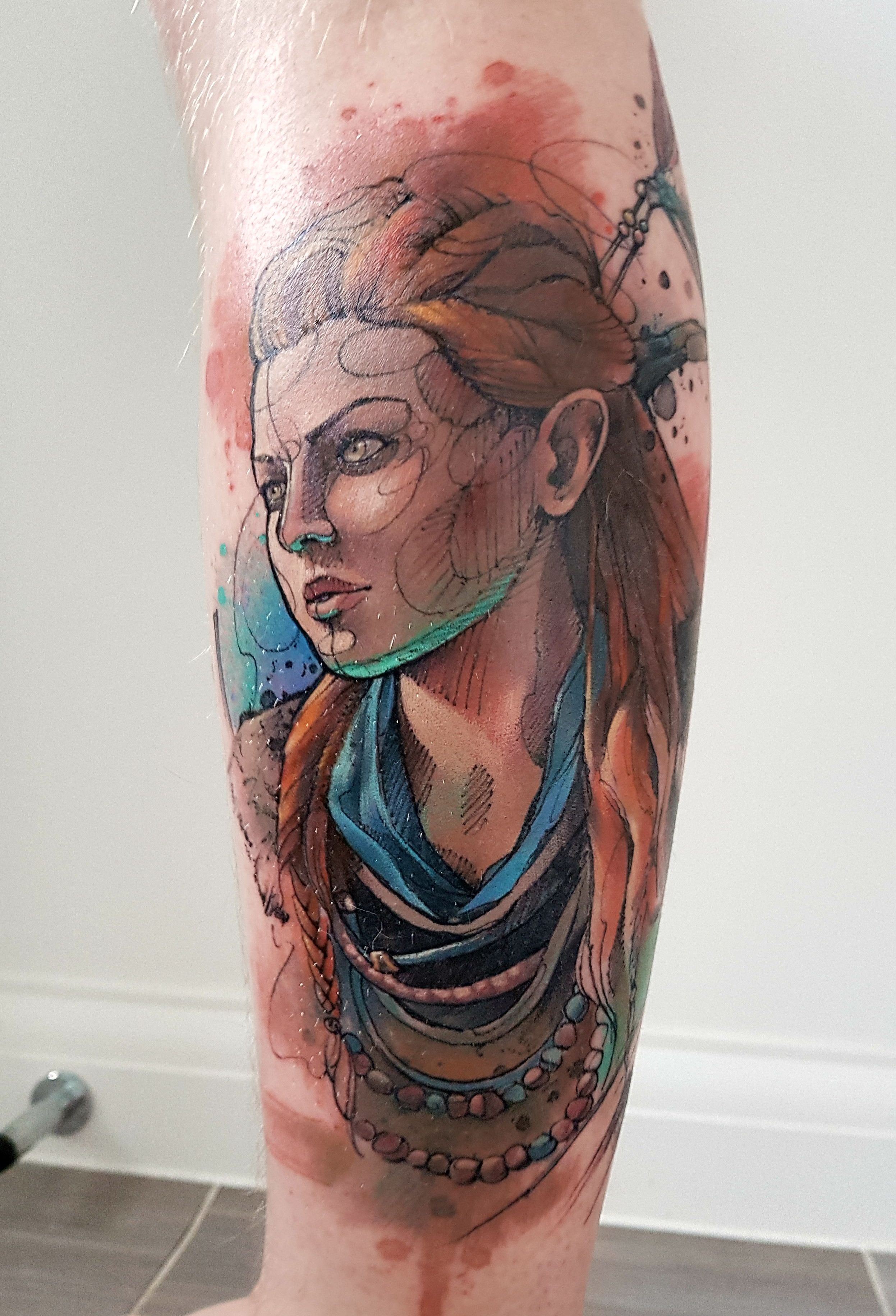 Pin By Alyson Ferrell On Tattoos Horizon Zero Dawn Gaming Tattoo