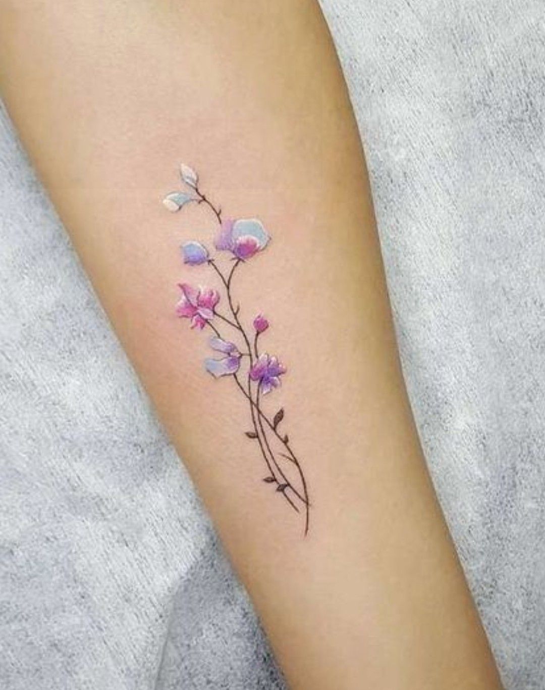 Pin By Devin Braley On Tattoos Violet Tattoo Small Flower Tattoos