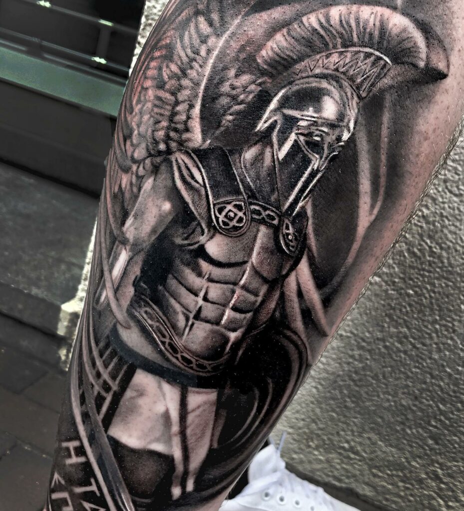 Pin By Douglas Casey On Top Mens Tattoos Spartan Tattoo Greek Tattoos Tattoos For Guys