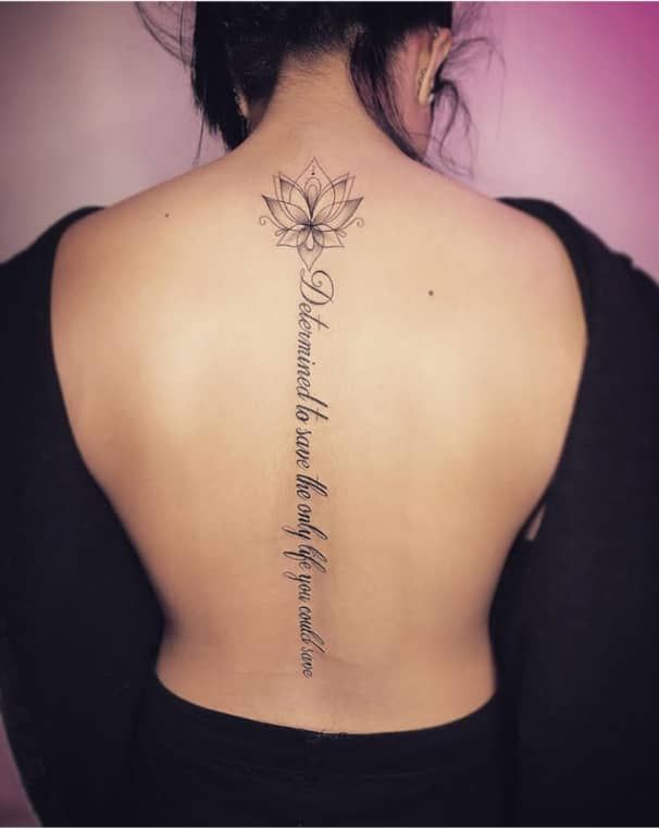 Pin By Johanna Ortiz On Tattoo Spine Tattoos For Women Feminine Back