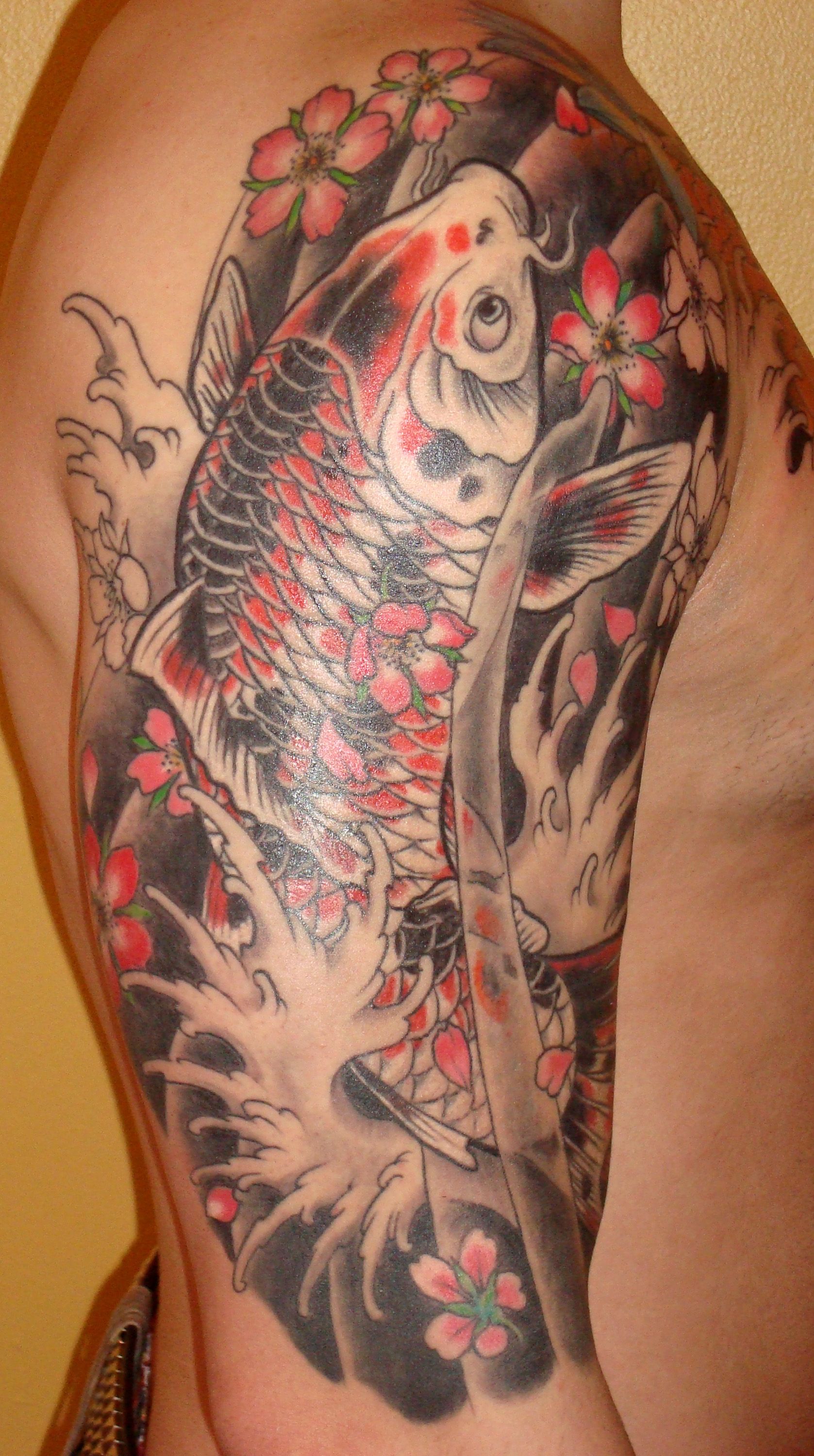 Pin By Kenshiroo On Tribal Dragons Koi Fish Tattoo Koi Dragon