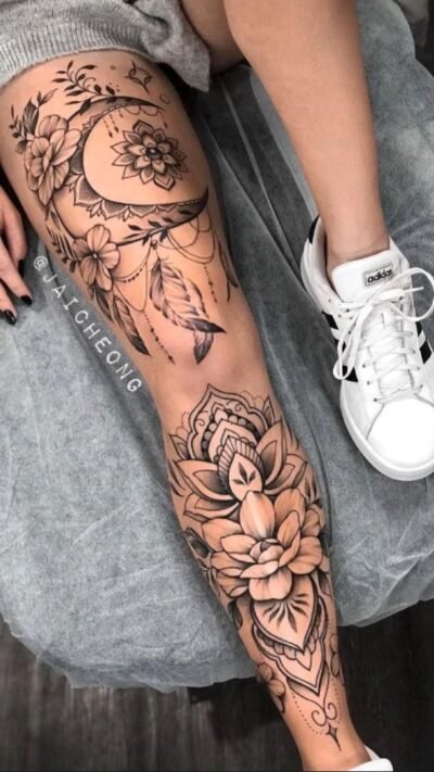 Pin By Lilli Berry On Tattoo Leg Tattoos Women Floral Thigh Tattoos