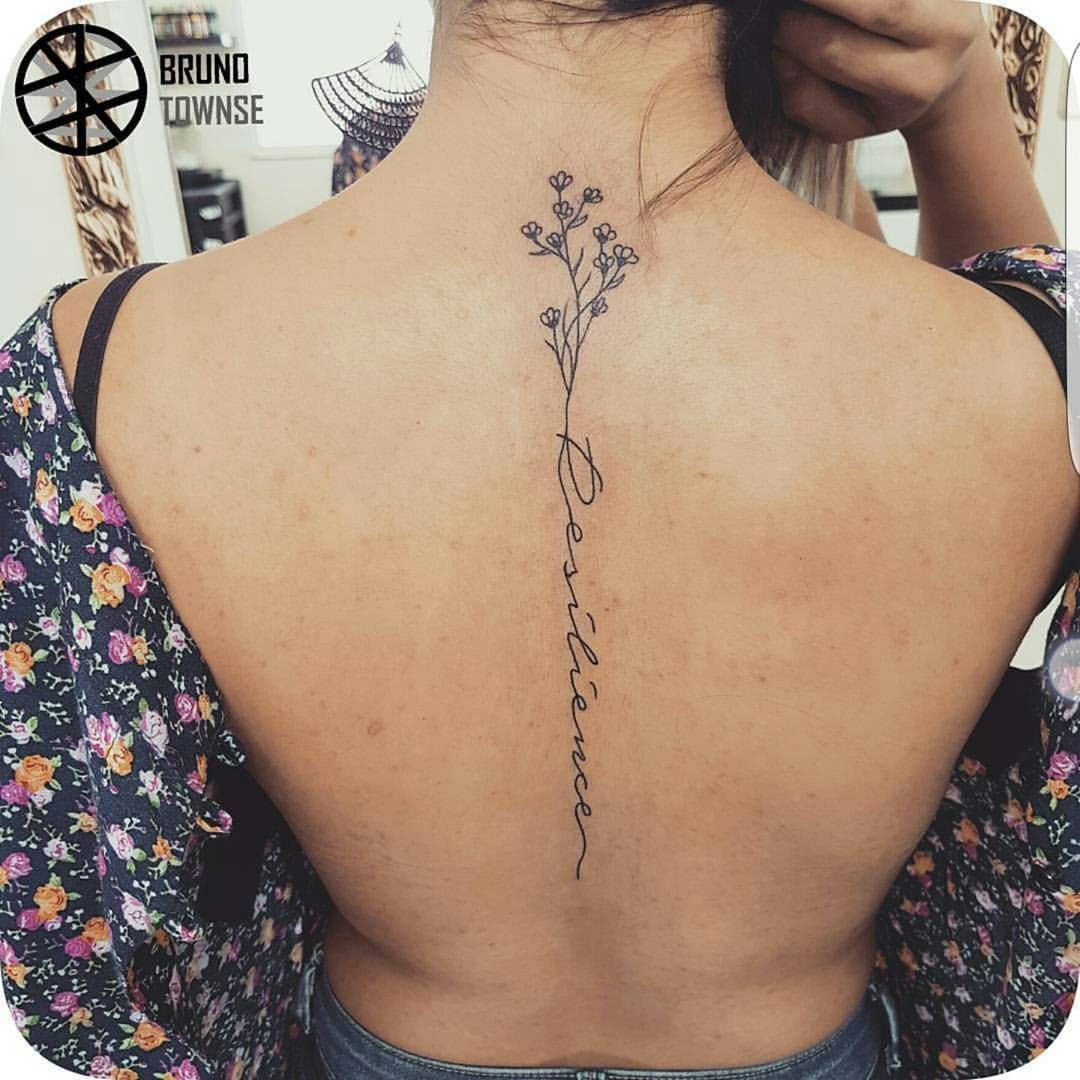 Pin By Maat On Tatuajes Spine Tattoos For Women Floral Back Tattoos