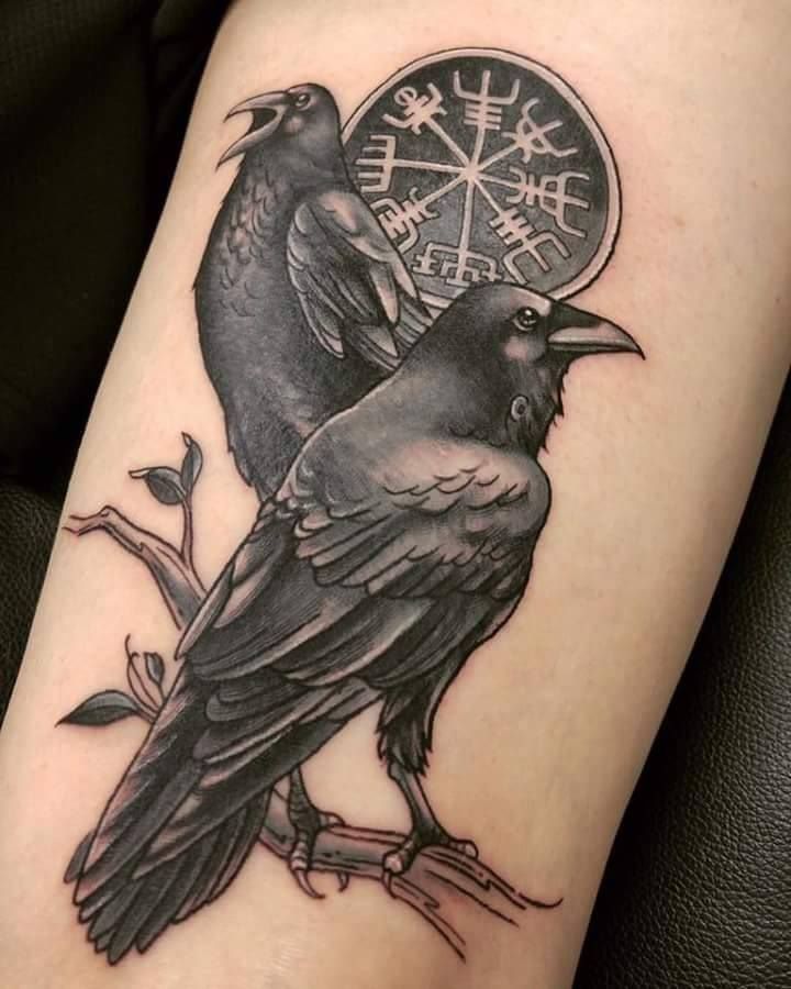 Pin By Meg Wings On Ink Crow Tattoo Raven Tattoo Viking Tattoos