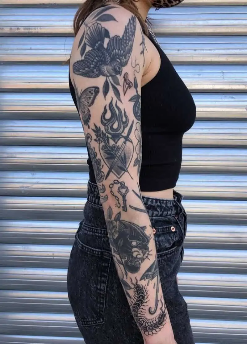 Pin By Michael K Rbye On Tattoos And Drawings Sleeve Tattoos For Women Lily Tattoo Sleeve