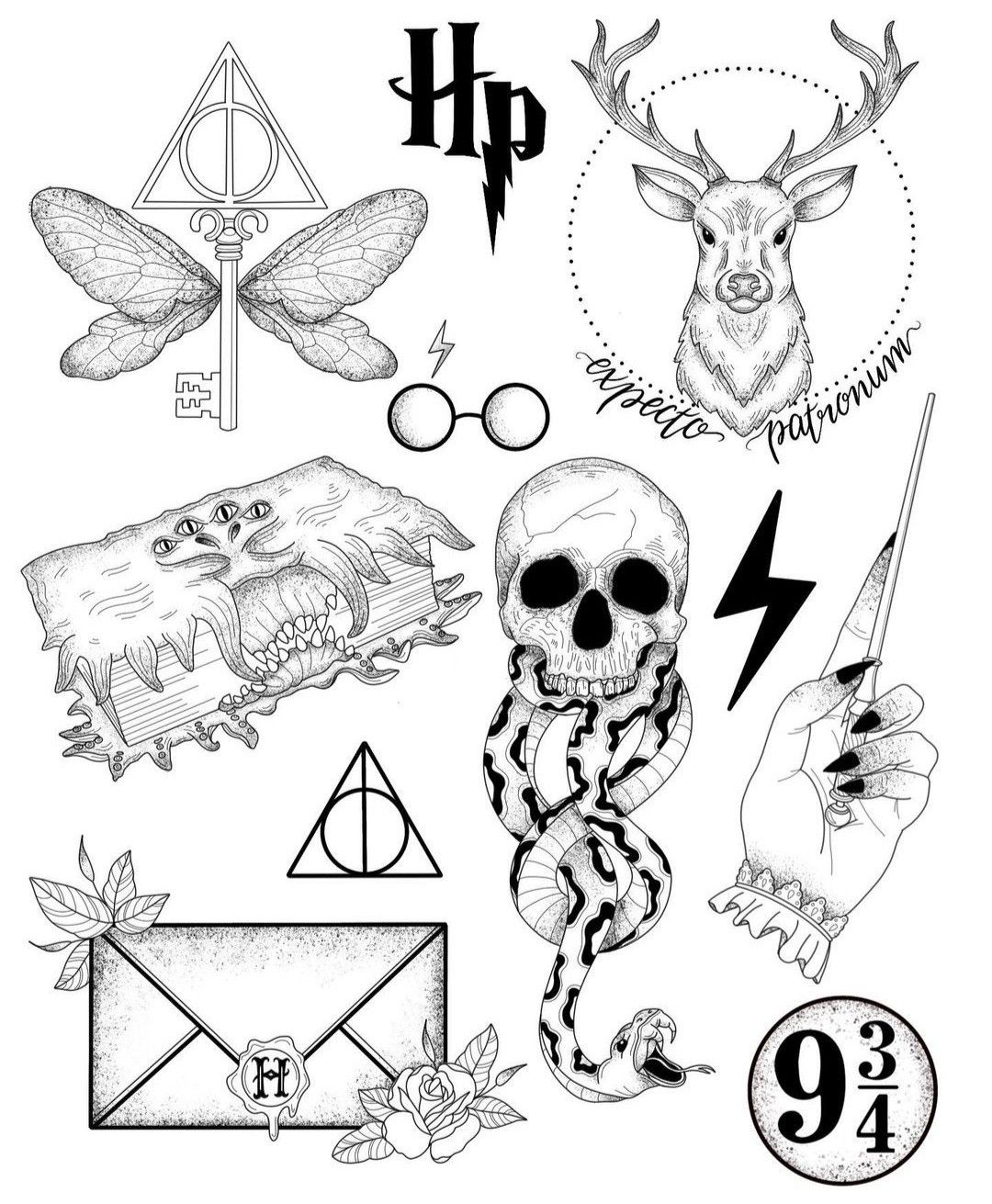 Pin By Morgan Elise On Tatuajes Tiny Harry Potter Tattoos Harry