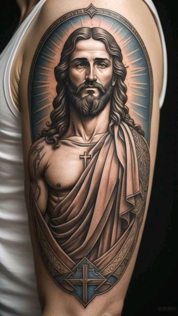 Pin By Tattooheros Luk Hrdina On Molis Christ Tattoo Jesus Tattoo