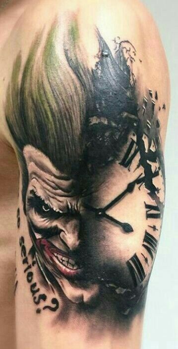 Pin De Amin2012 En Tattoo Tatuaje Joker Tatuaje Surrealista