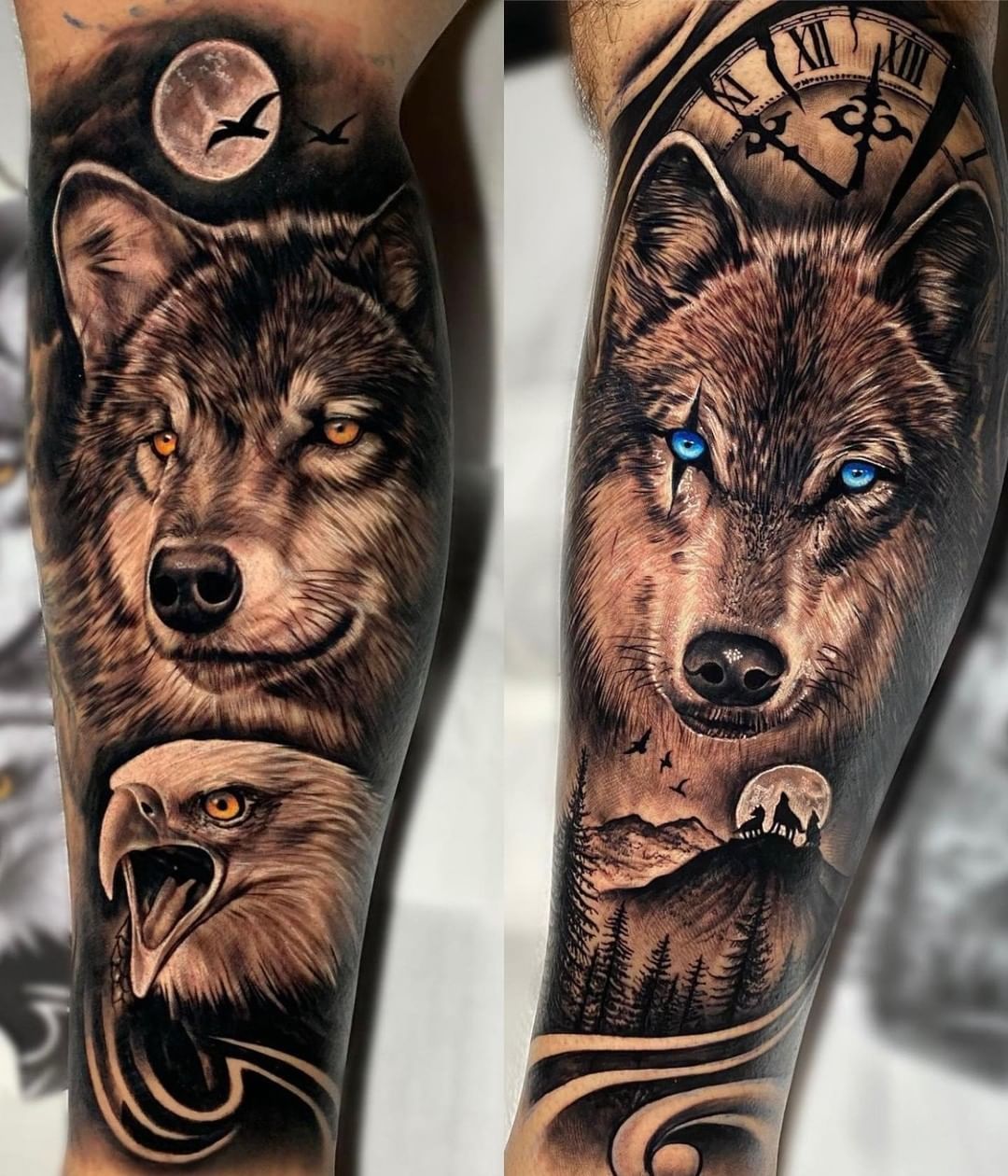 Pin On Ink Wolf Tattoos Wolf Girl Tattoos Trendy Tattoos