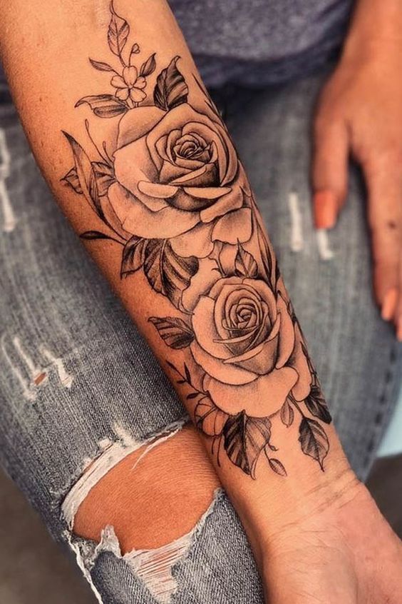 Pin On Tatouages De Roses