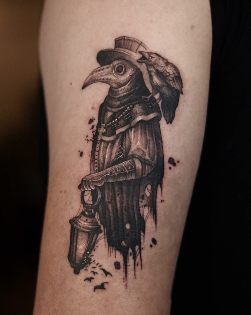 Plague Doctor By Trey Mann Olde Line Tattoo In Hagerstown Md Tattoos