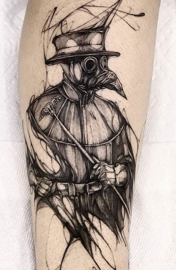 5 Intriguing Meanings Behind Plague Doctor Tattoos