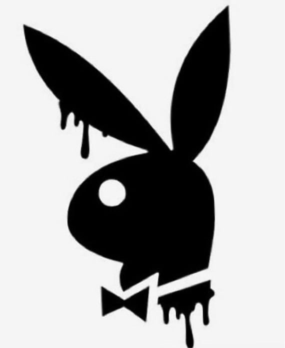 Playboy Bunny Sticker Decal Smoking Cigar Size And Color Etsy