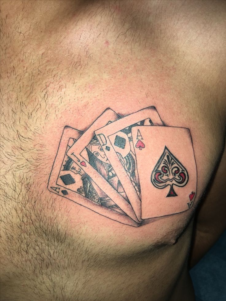 Playing Card Tattoo Design