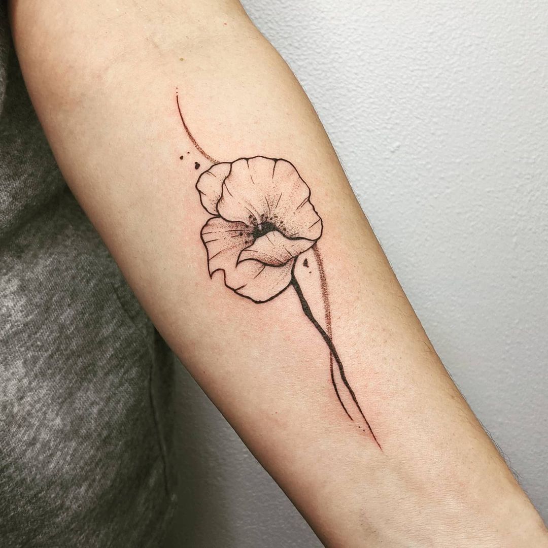 Poppy Tattoo Tattoo Floraltattoo Floralsleeve Poppytattoo Tattoo