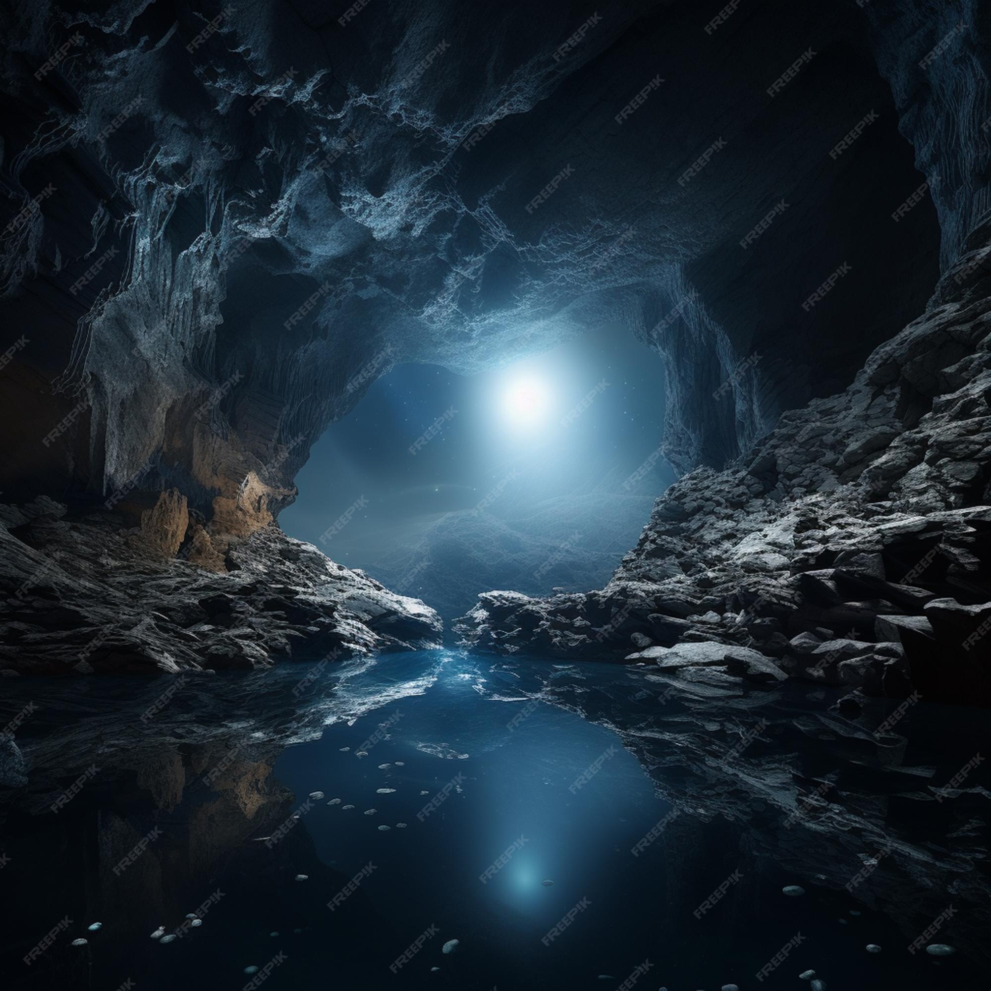 Premium Ai Image Midnight Mystique Captivating Intricacies Of The Cave