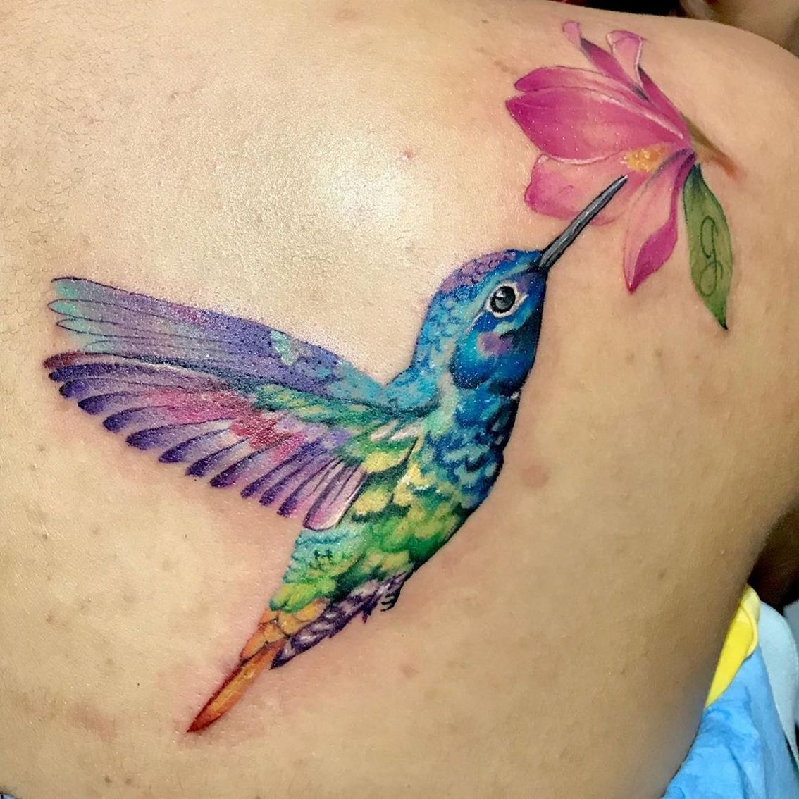 Pretty Hummingbirds Tattoo