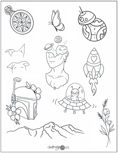 Printable Beginner Tattoo Stencils Tattooing 101