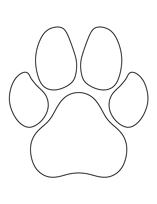 Printable Dog Paw Print Template