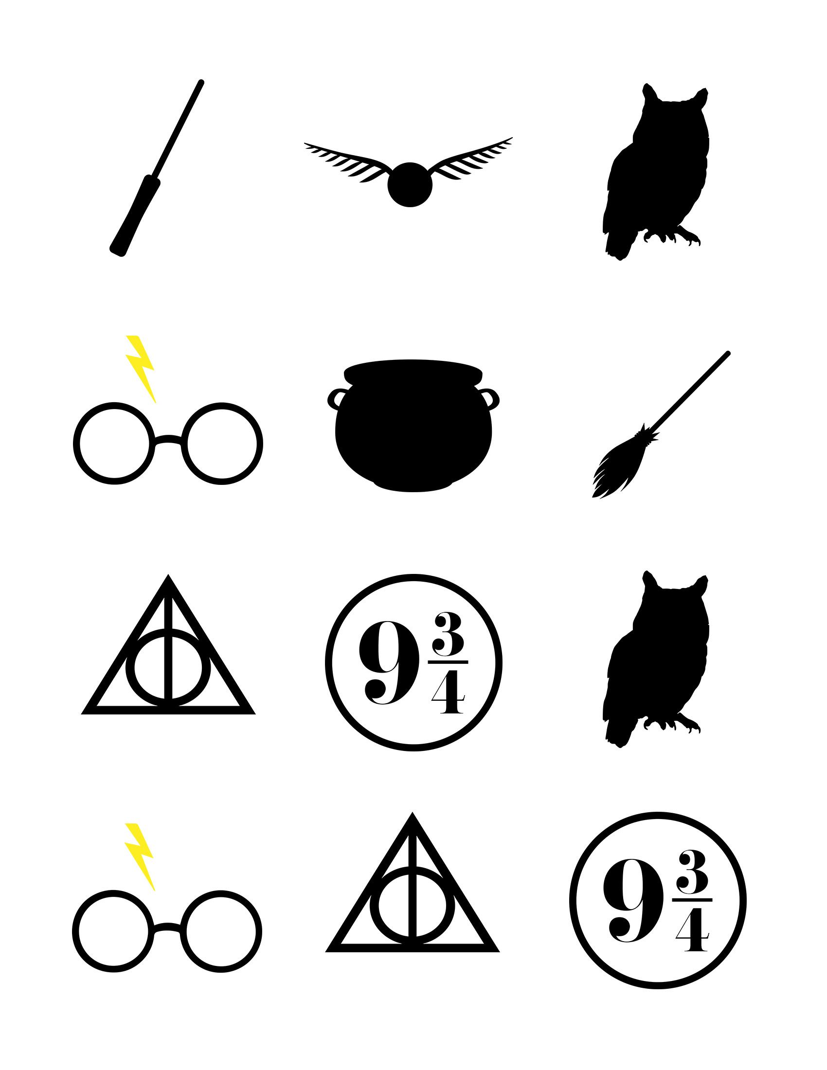 Printable Harry Potter Symbols