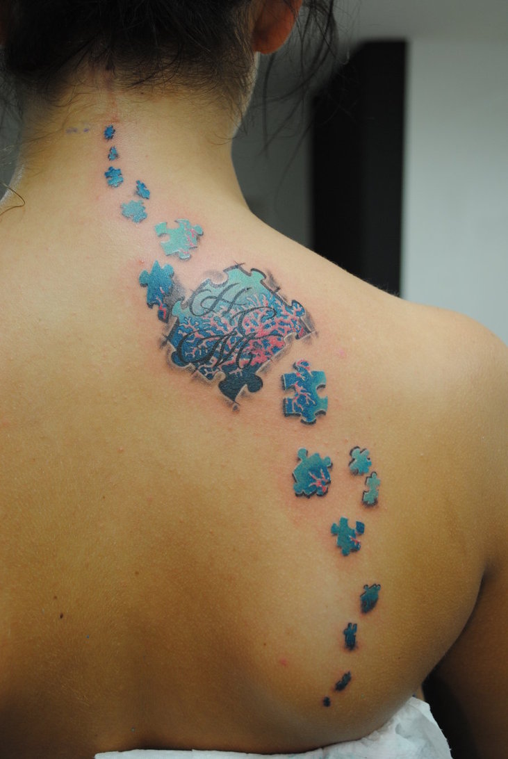 Puzzle Piece Tattoo