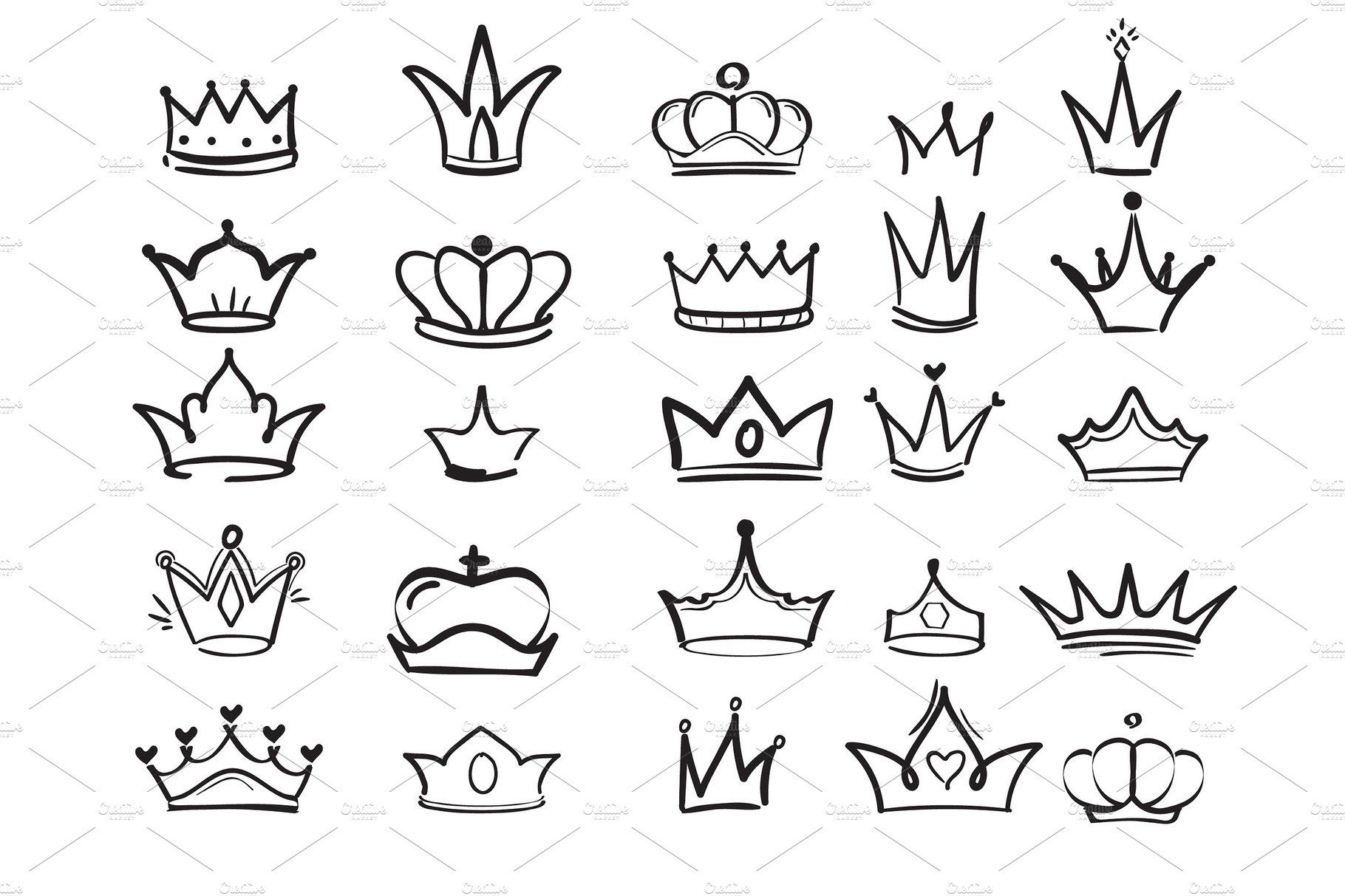 5 Stunning Queen Crown Tattoo Stencil Ideas