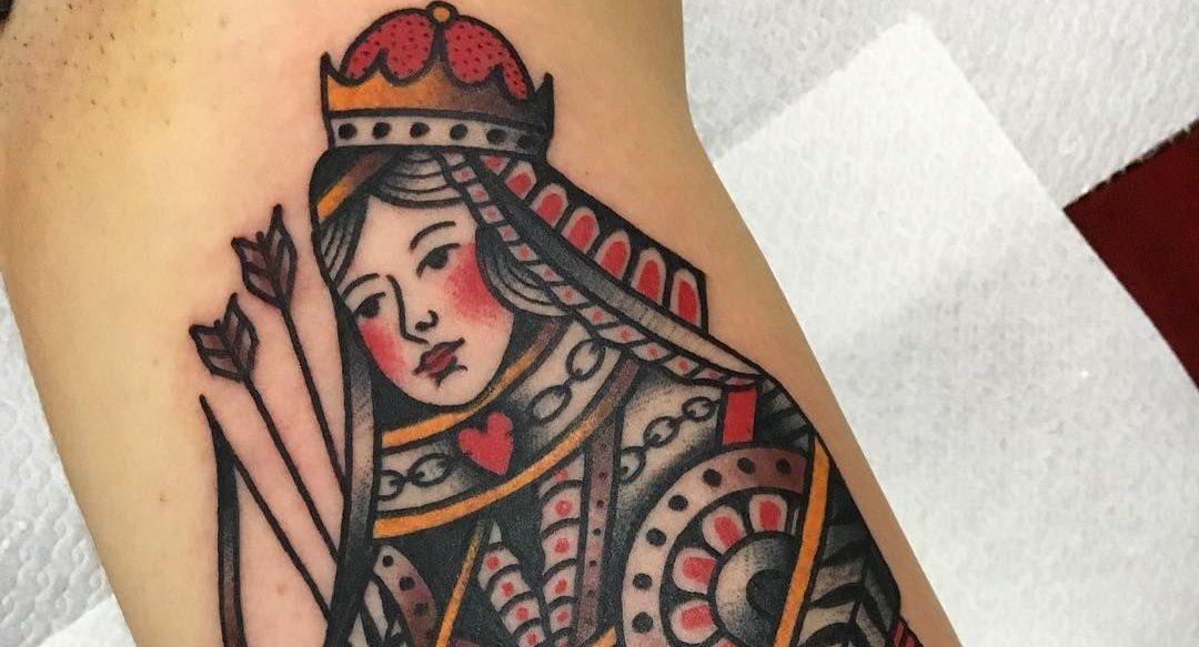 Queen of Hearts Tattoo: Symbolism and Meaning Explained