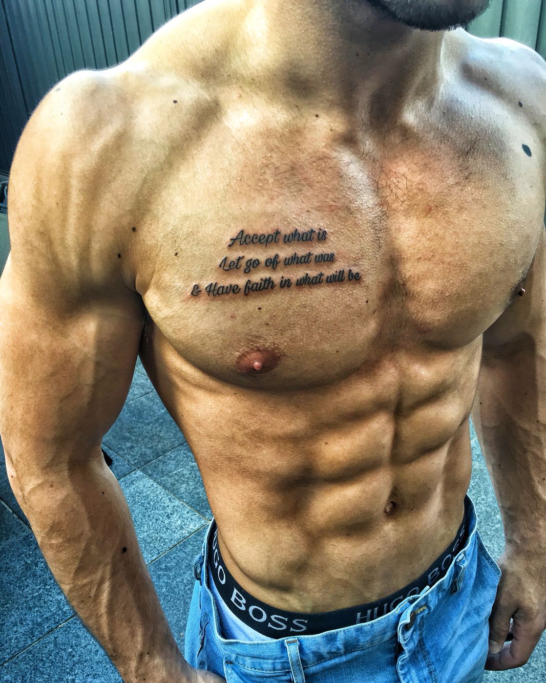 Quote Tattoo For Men Chest Tattoo Text Chest Tattoo Quotes Tattoo