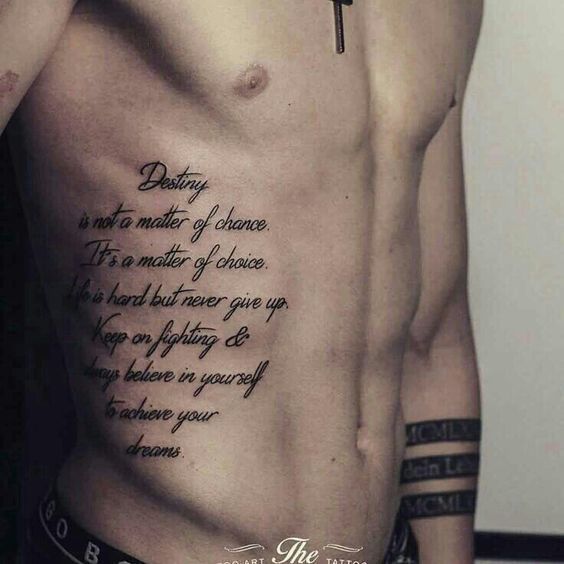 Quote Tattoo On Ribs Tattoo Quotes Rib Tattoo Tattoos