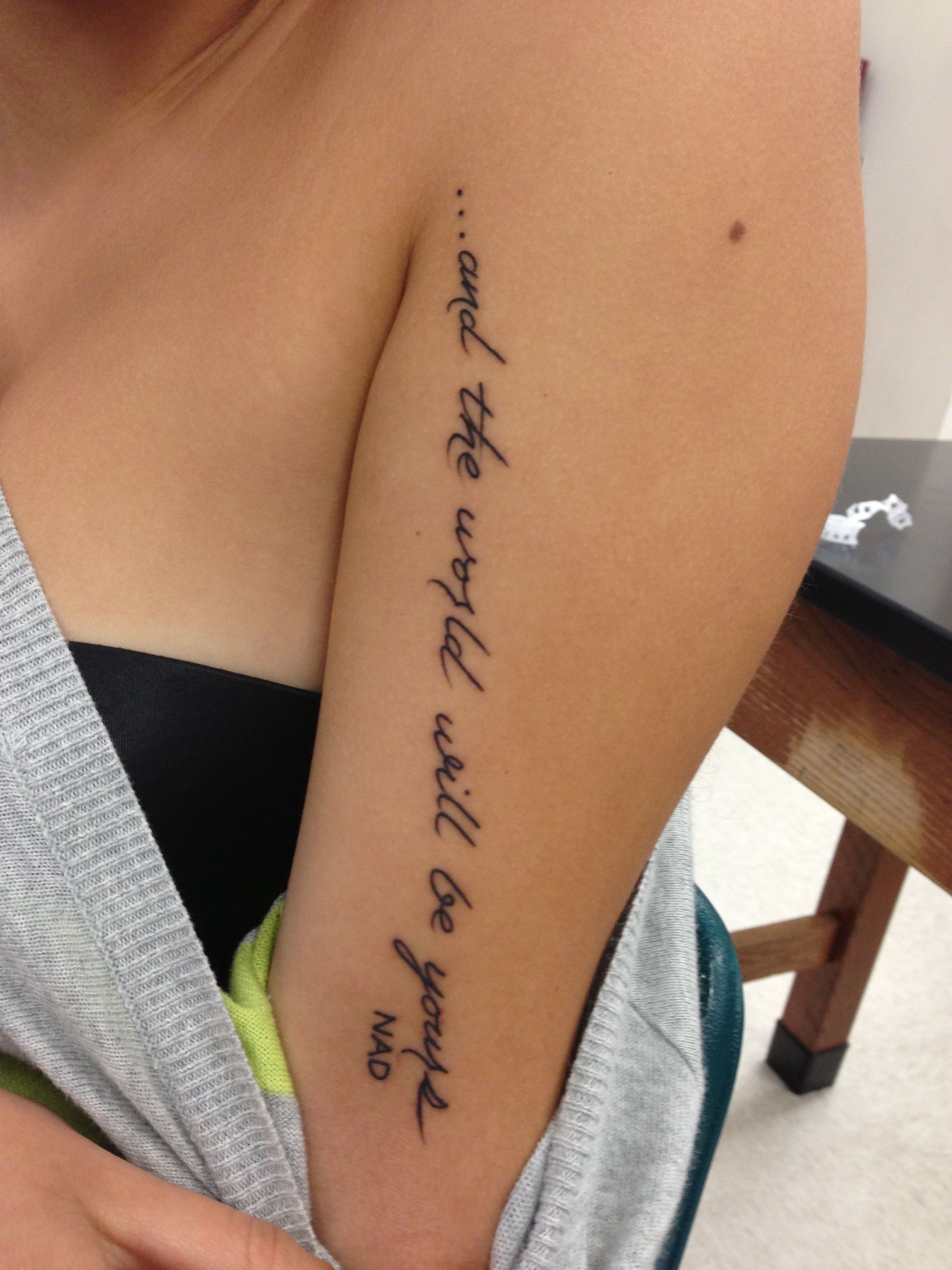 Quote Tattoos On Arm Shortquotes Cc