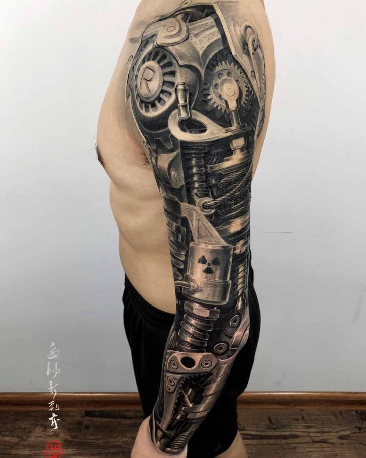 Realistic Mechanical Arm Tattoo: Designs and Ideas