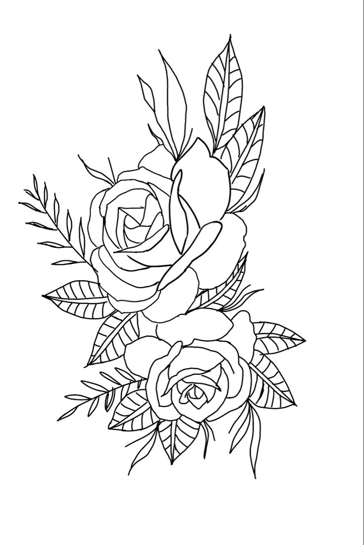 Realistic Rose Tattoo Drawing By Samiradragonfly Thehungryjpeg