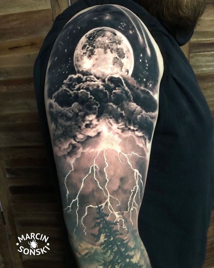 Realistic Tattoo Clouds